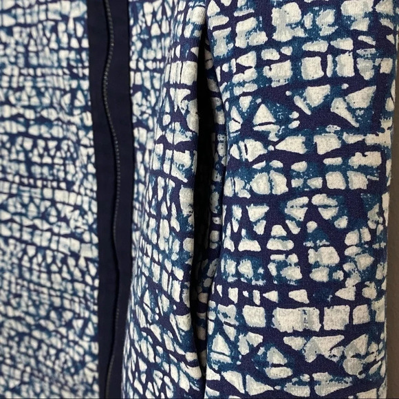 Tory Burch Geometric Print Zip Front Ponte Dress - Picture 9 of 14